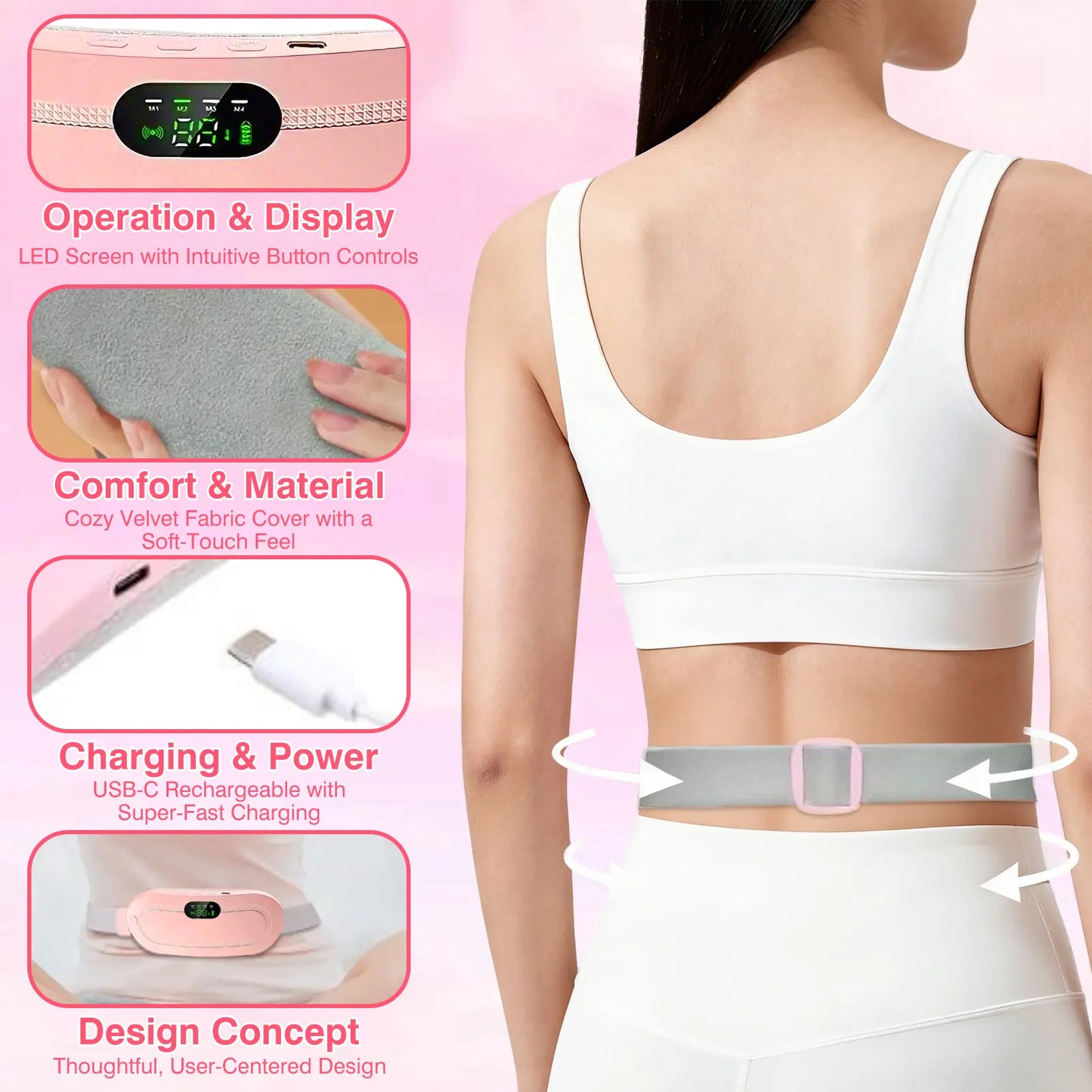 Experience Comfort and Relief: Cordless Heating Pads with Auto Shut-Off - The Perfect Gift for Mother's Day and Everyday Use