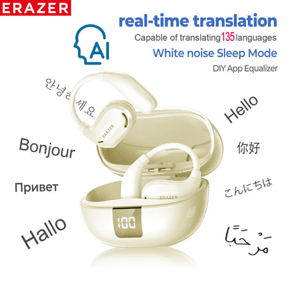 Bluetooth Earphones Headsets AI Translator Earbuds Wireless Headphones
