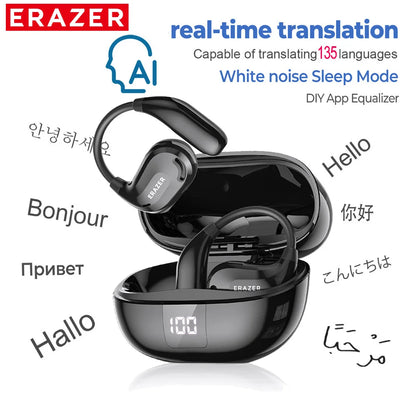 Bluetooth Earphones Headsets AI Translator Earbuds Wireless Headphones