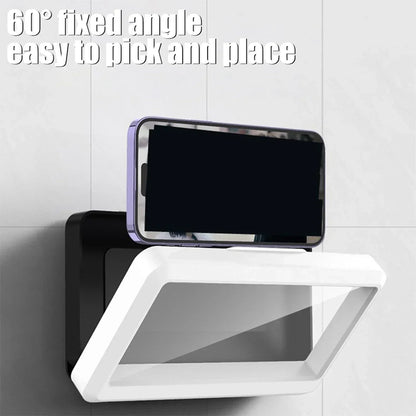 Waterproof Wall Mount Phone Holder 360° Rotatable Smartphone Storage Case