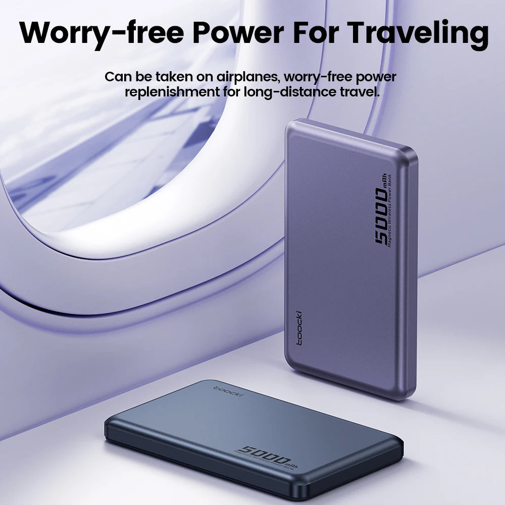 Wireless Charging for Magsafe Extenal Battery for iPhone 17 16 15 14 13 Pro Max