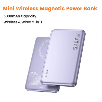 Wireless Charging for Magsafe Extenal Battery for iPhone 17 16 15 14 13 Pro Max