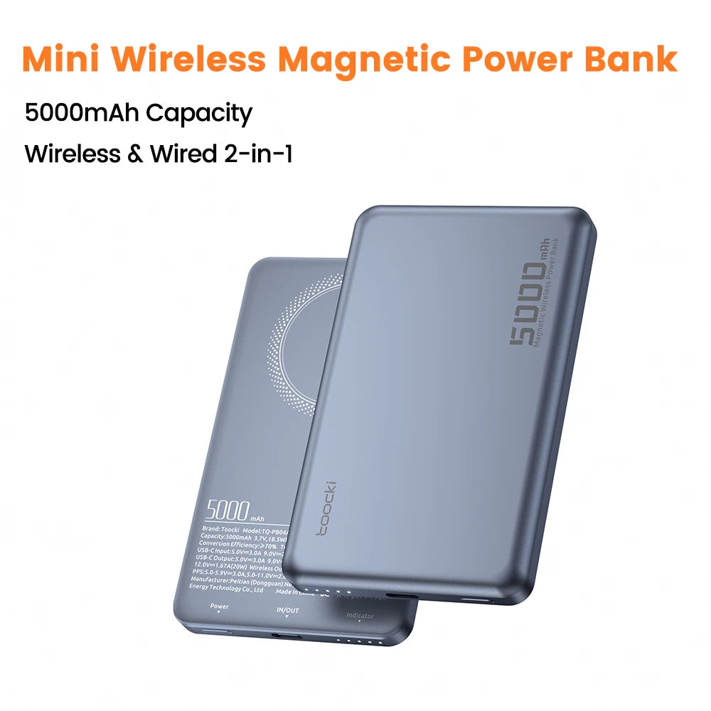 Wireless Charging for Magsafe Extenal Battery for iPhone 17 16 15 14 13 Pro Max
