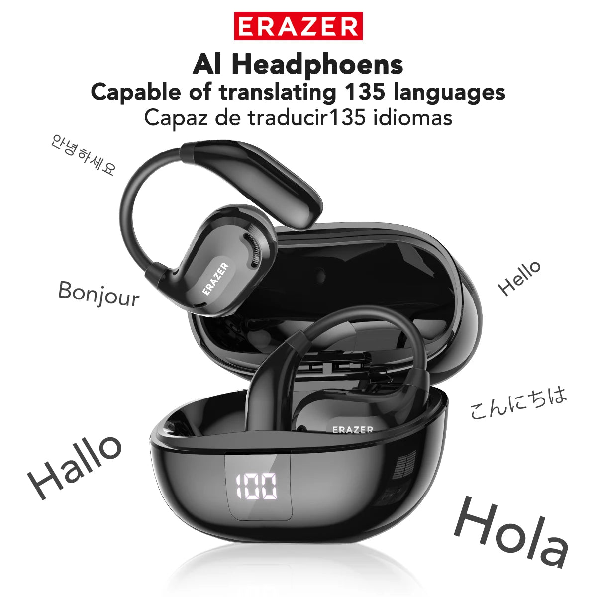 Bluetooth Earphones Headsets AI Translator Earbuds Wireless Headphones
